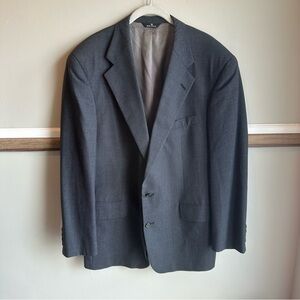 Vintage Polo University Club Ralph Lauren Virgin Wool Gray Jacket Blazer​